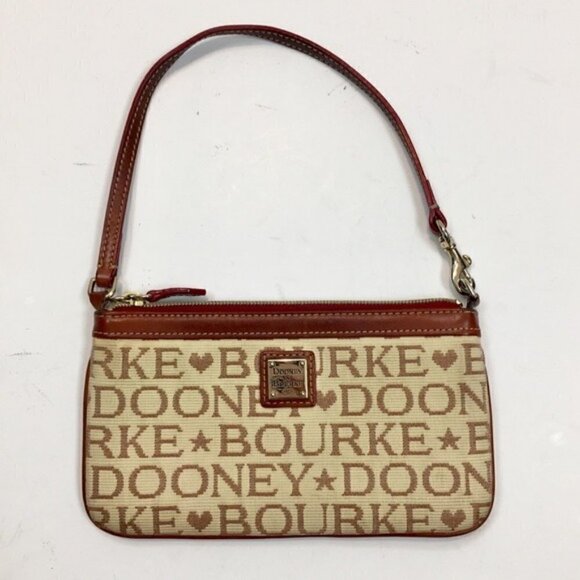 Dooney and Bourke LOGO Canvas Wristlet Bag - Picture 1 of 10